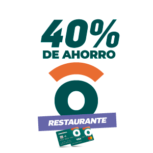 40% de ahorro en restaurantes
