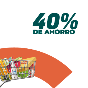 40% de ahorro en supermercados