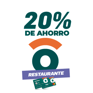 20% de ahorro en restaurantes